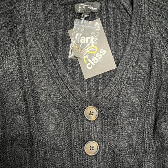 Art Class Girls Cardigan Cropped Knit 3 Button Sweater NWT SZ S - Picture 3 of 4